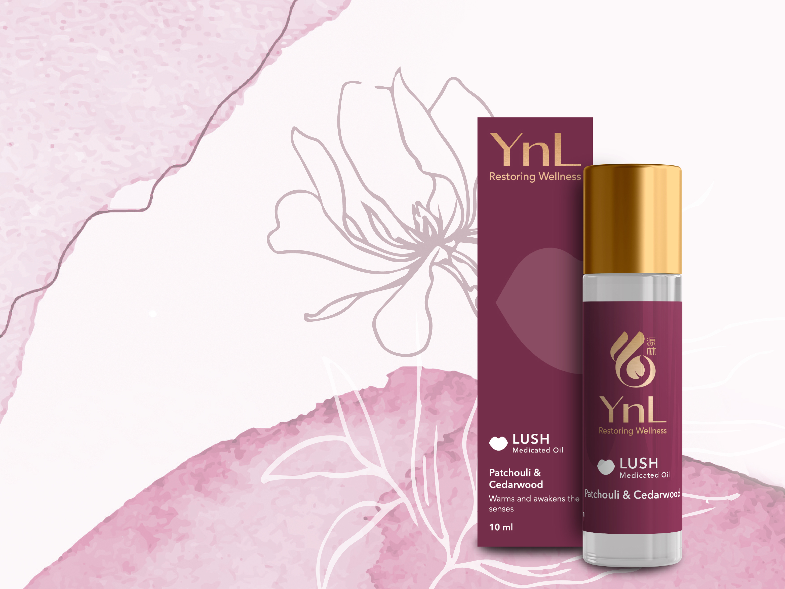 Dầu Thơm Thảo Dược YnL LUSH 10ml Từ Singapore Mang Đến Mùi Hương Ấm Áp Của Hoắc Hương và Gỗ Tuyết Tùng Dành Cho Phụ Nữ Hiện Đại