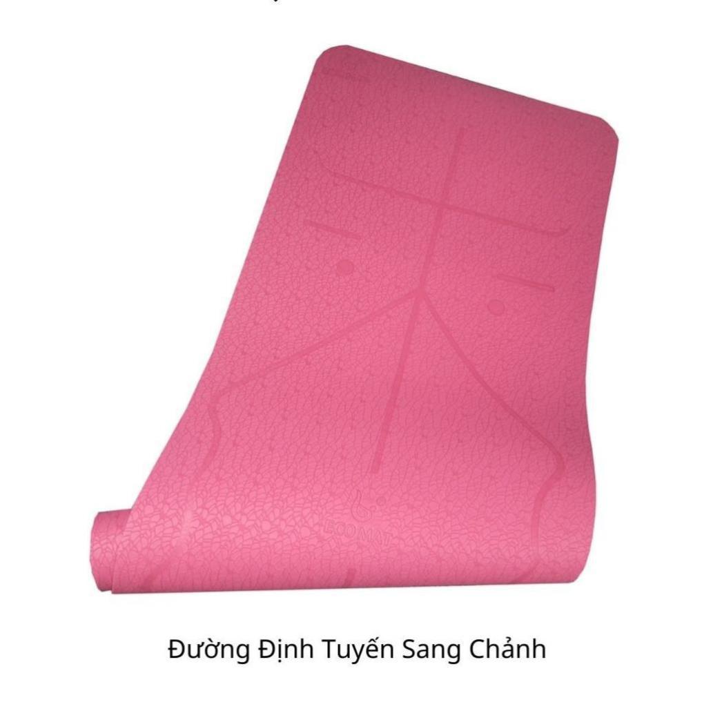 Thảm Tập Yoga Cao Cấp ECO PRO Định Tuyến,Chống Trượt TPE 6Mm, Hai Màu Đẹp,Bám Sàn T ốt, Tặng Túi Và Dây, ONEFFIT