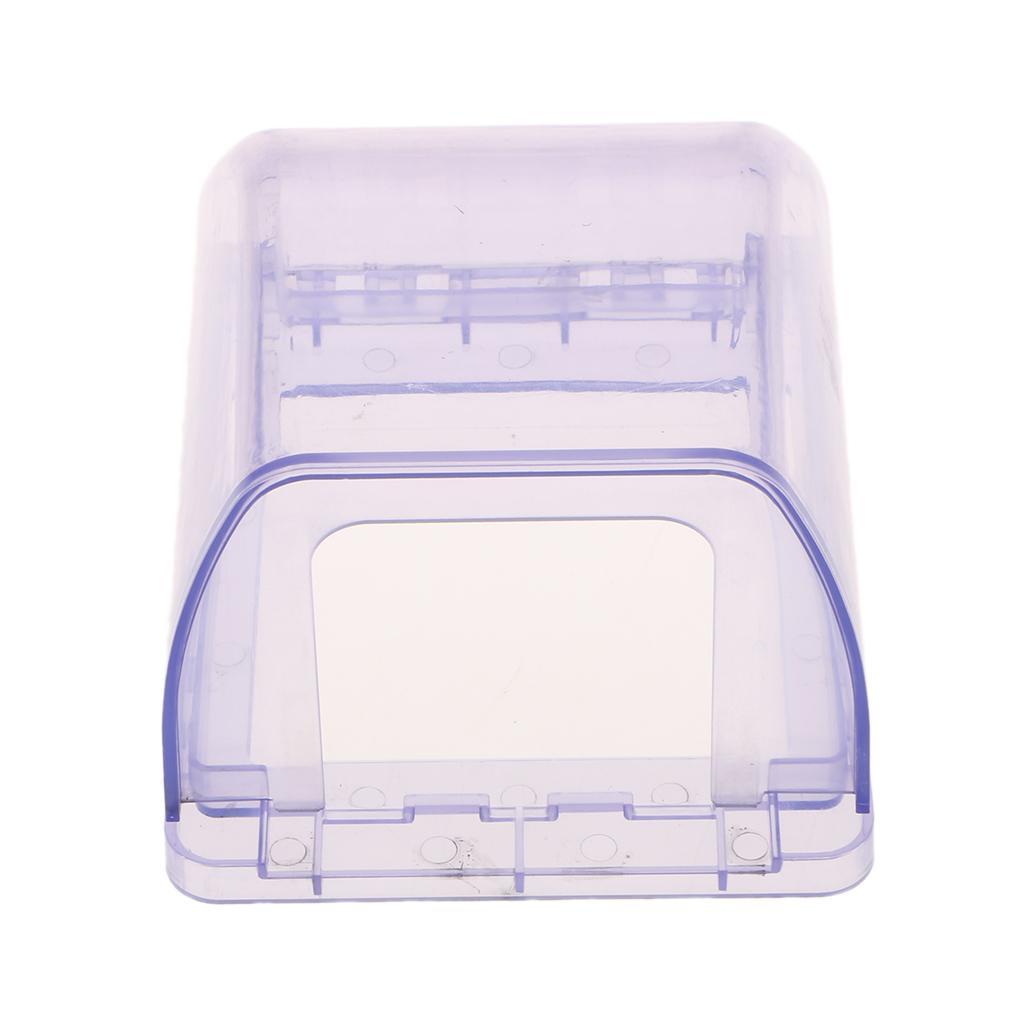 2 Pieces Home-Mounted Switching Waterproof Socket Flip Waterproof Enclosure Box Blue