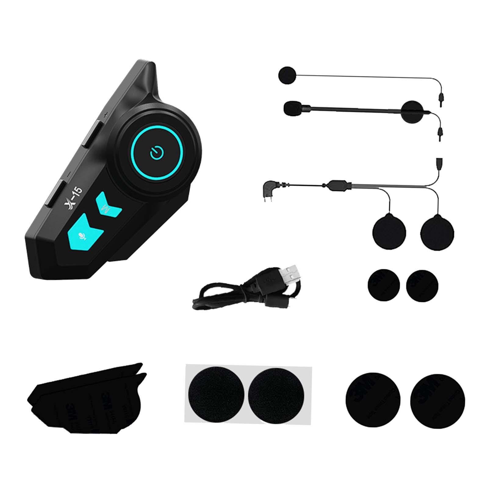 Headset  Earphone Auto Answer Incoming Calls Motorcycle V5.0 Headset  Audio System for Half/Open Face  Riding