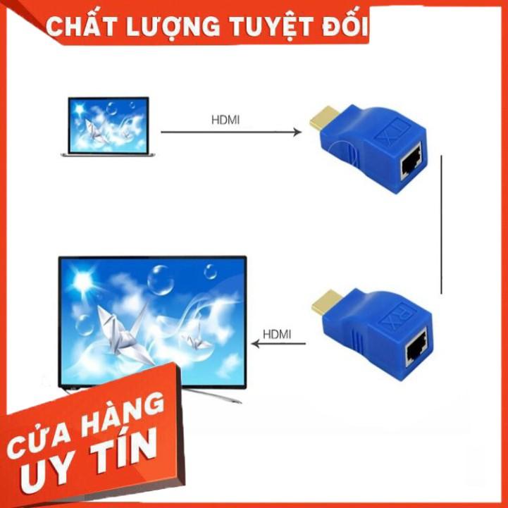 Bộ kéo dài HDMI qua LAN 30m qua cáp mạng Cat5E,6 chuẩn RJ45 ARIGATO - Hàng Chính Hãng