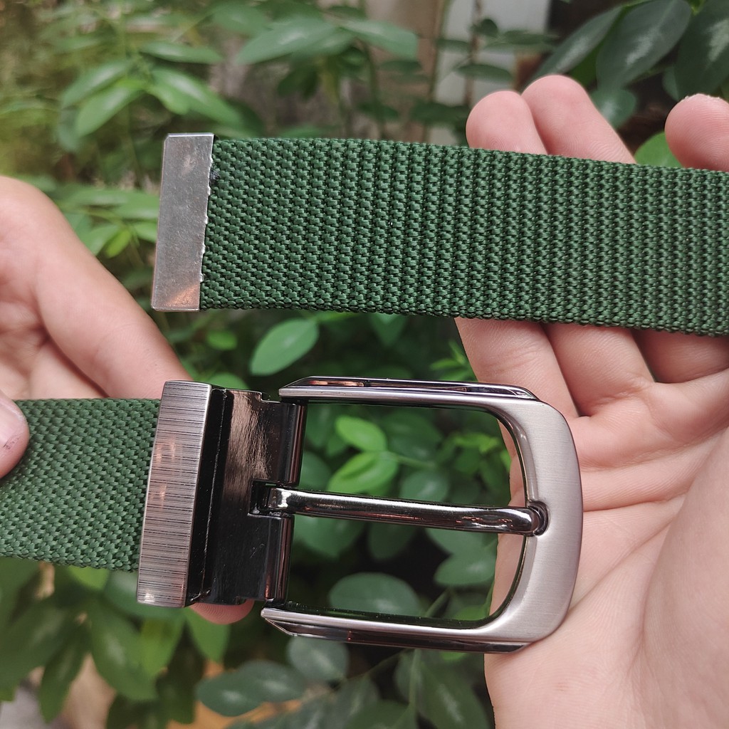 Thắt Lưng Nam - Dây Nịt Nam Vải Dù Siêu Bền Xỏ Lỗ Đóng Khoen, Phong Cách Lính Phù Hợp Với Mọi Lứa Tuổi