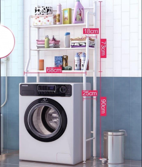 KỆ SẮT SAU MÁY GIẶT, TOILET CÓ SƠN TĨNH ĐIỆN CHẮC CHẮN