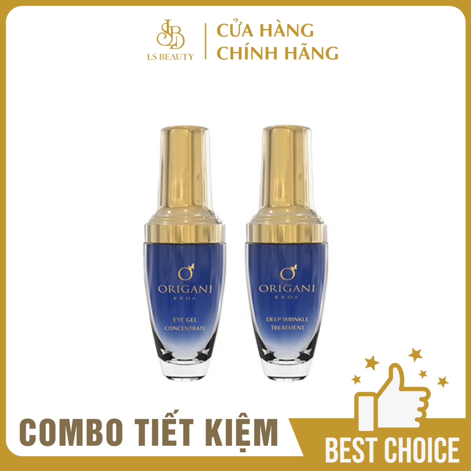 Combo Gel Dưỡng Mắt Và Serum Giảm Nếp Nhăn Origani Erda Cải Thiện Độ Đàn Hồi Của Da Ngăn Ngừa Lão Hóa - Có Chứng Nhận Organic  Của Úc