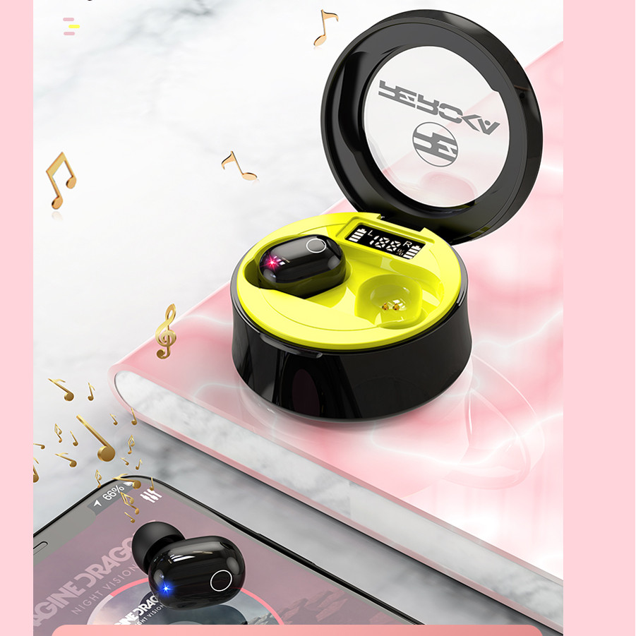 Tai Nghe Bluetooth Nhét Tai True Wireless Không Dây Reroka Beatzone Âm Thanh Nổi, Chống Ồn, Bass to, Treble trong, Pin Trâu, Kiểu Dáng Thể Thao Đeo Chắc Tai Nhiều Màu- Hàng Chính Hãng