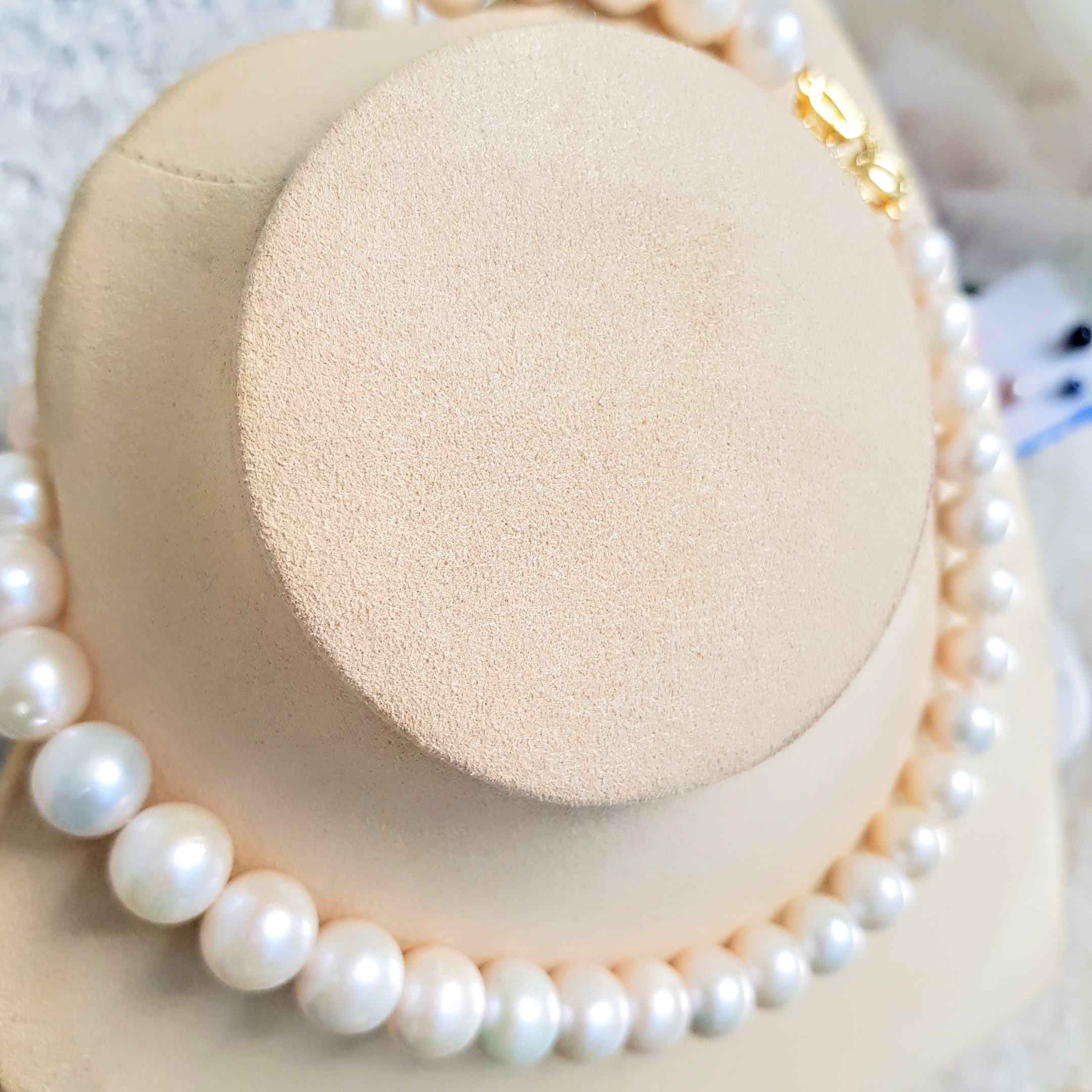 Chuỗi Vòng Cổ Ngọc Trai Cao Cấp - Chuỗi Đơn - Trang Sức Cô Tấm - MOON PEARL - COTAM0604 + Tặng Kèm Bông Tai Nụ Bạc KT2602