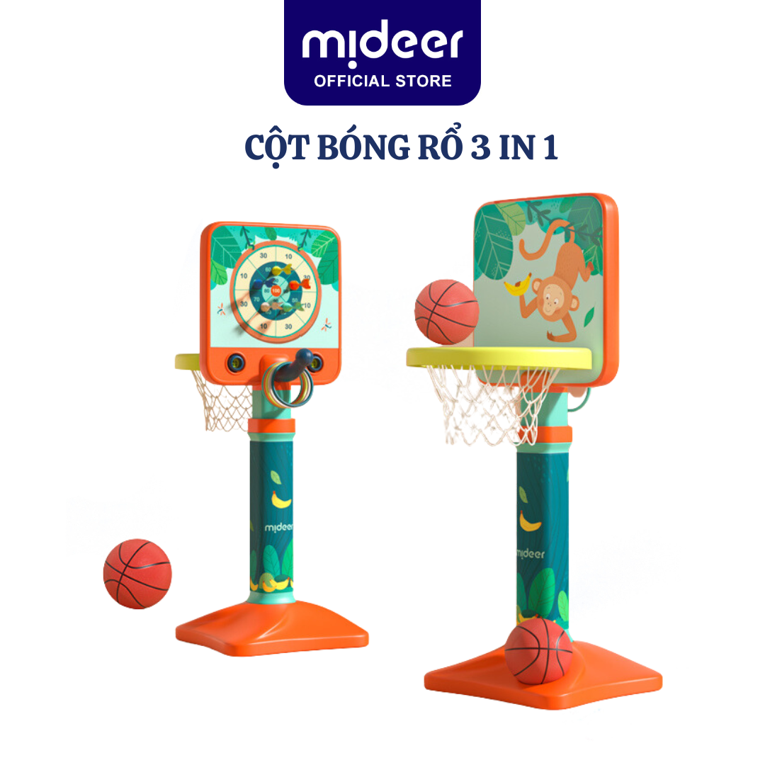 Đồ chơi cột ném bóng rổ đa năng Mideer Versatile Basketball Hoop