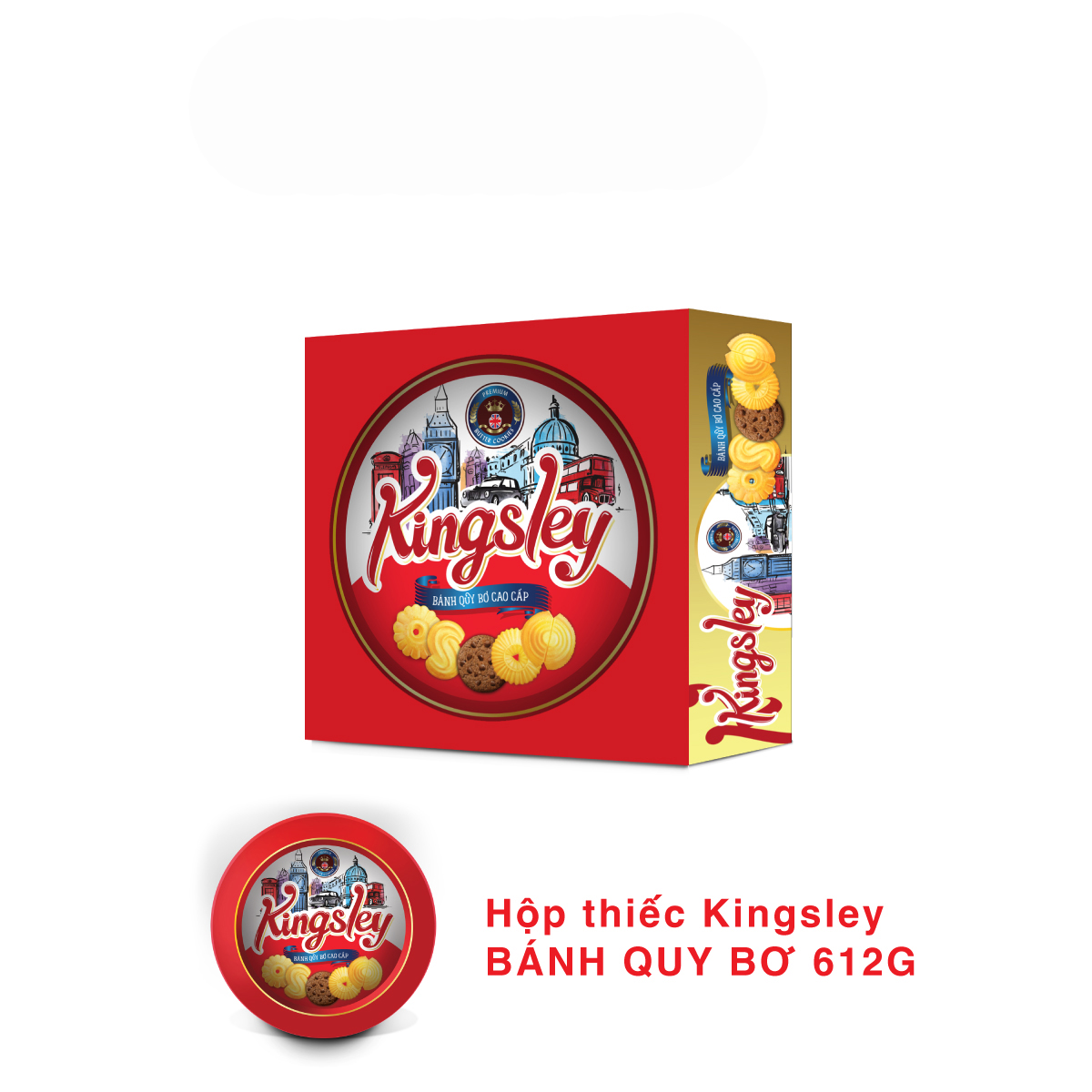 Bánh quy bơ cao cấp Kingsley 612