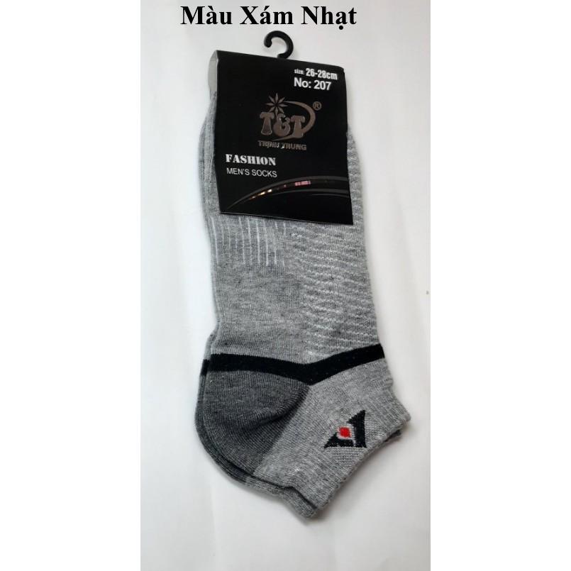 TẤT VỚ NAM CỔ NGẮN In hình tam giác Trên cổ vớ Chất liệu thun cotton Thấm hút mồ hôi