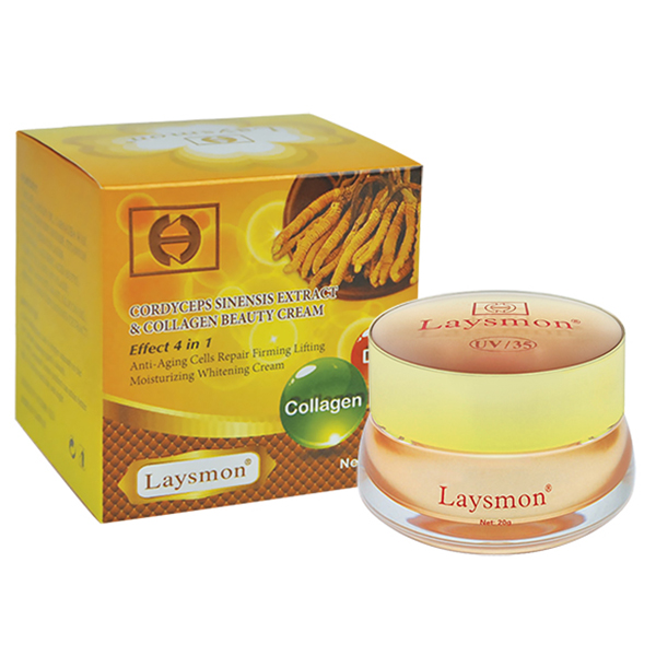 Kem dưỡng da  Collagen Laysmon  Đông Trùng Hạ  Thảo Laysmon Cordyceps Sinesis Extract and Collagen Beauty Cream