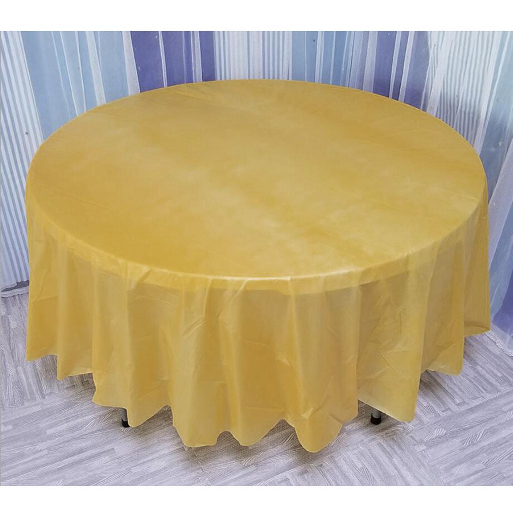 Round Disposable Table Cloth Tablecloths Wedding Birthday Party