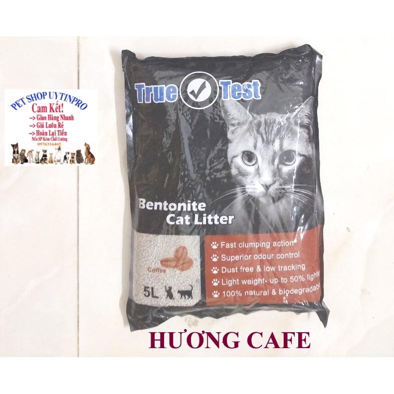 Cát vệ sinh cho mèo TRUE TEST Bentonite Cat Litter Túi 5L Siêu khử mùi Siêu vón cục Thương hiệu Haisen