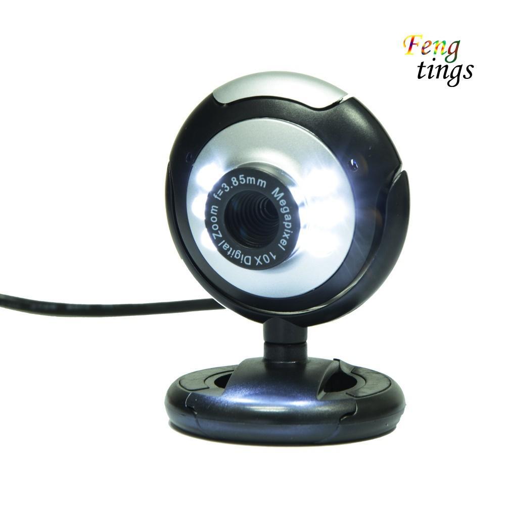 Webcam Hd 12.0mp 6 Đèn Led Tích Hợp Micro Cho Pc Laptop