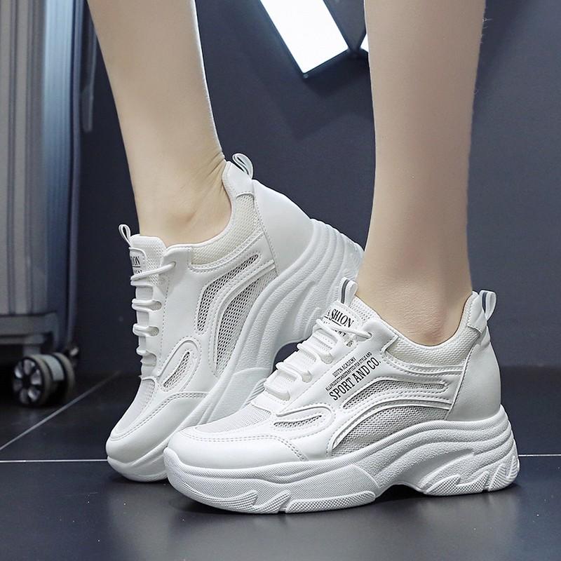 Giày sneaker nữ HAPU Sport Andco đế cao 8cm kiểu dáng thể thao phong cách mới nhất , Hot trend 2021