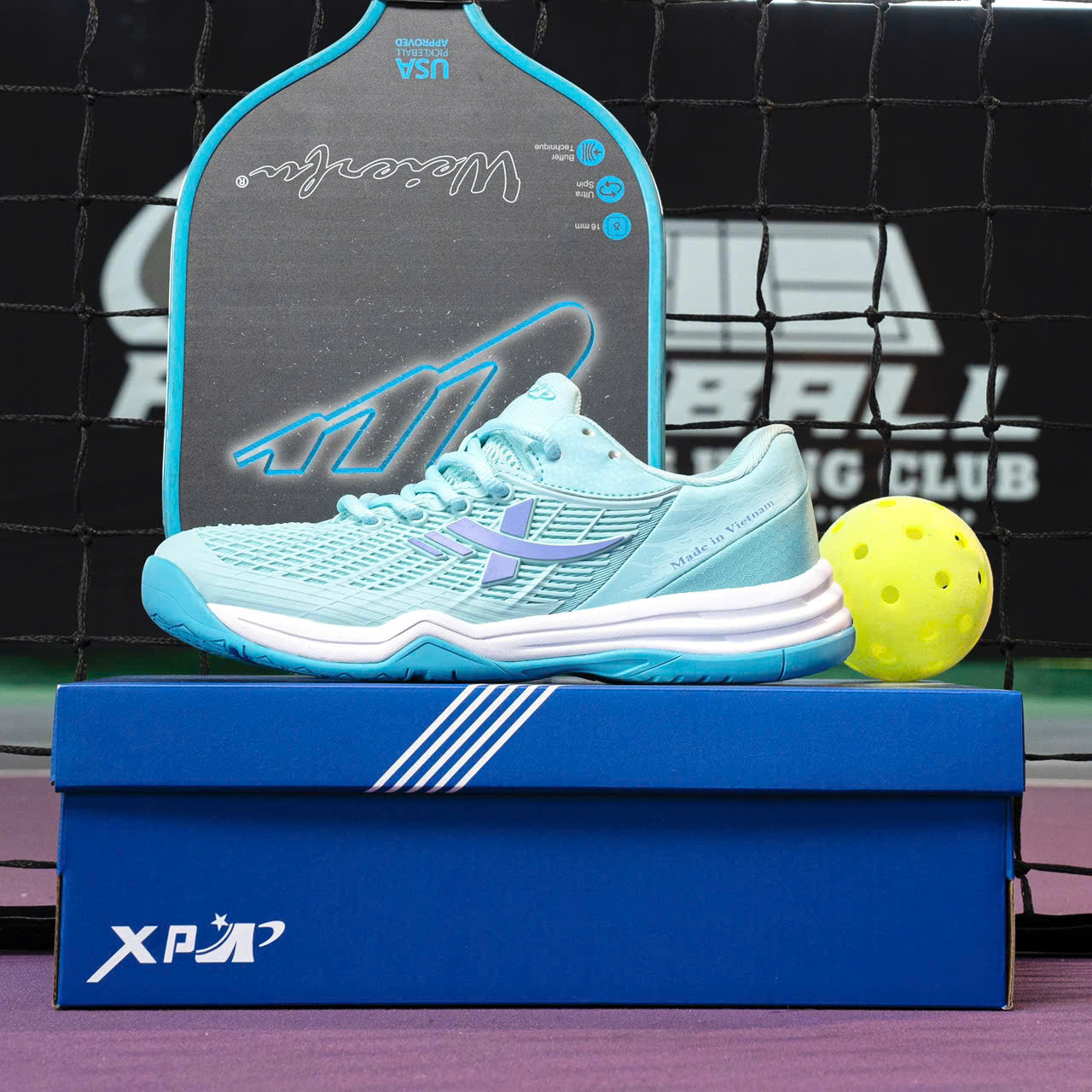 Giày XP Xampo Max chuyên dụng chơi Pickleball, cầu lông, thể thao đa năng - Chính hãng size 36-44 (Tăng 1 size)