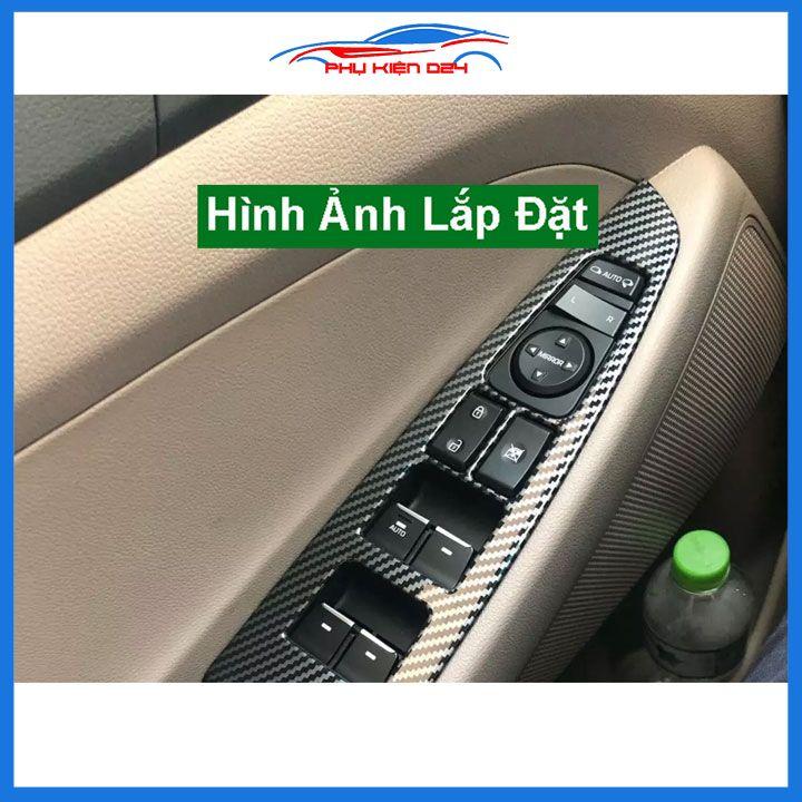 Ốp nội thất Tucson 2016-2017-2018-2019-2020 vân Cacbon bảo vệ chống trầy xước và làm đẹp xe