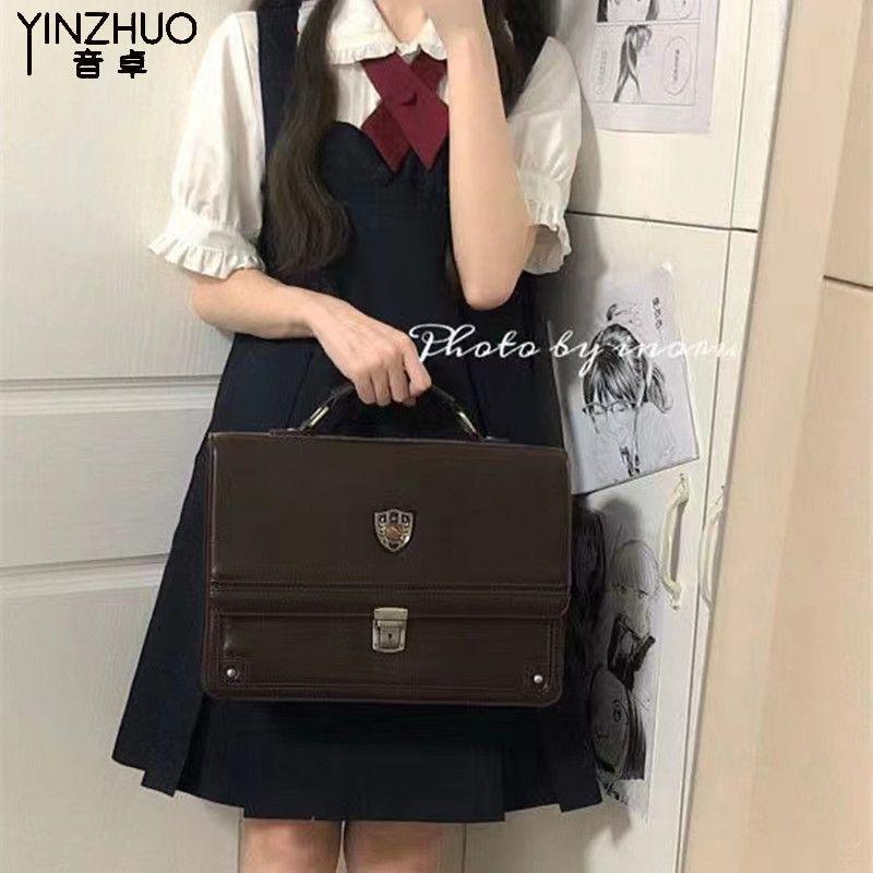 DONGSHOP Yuzhu Academy ngọt ngào dễ thương búp bê cổ áo sơ mi+giảm tuổi dây đeo váy nữ sinh lỏng lẻo một mảnh phù hợp