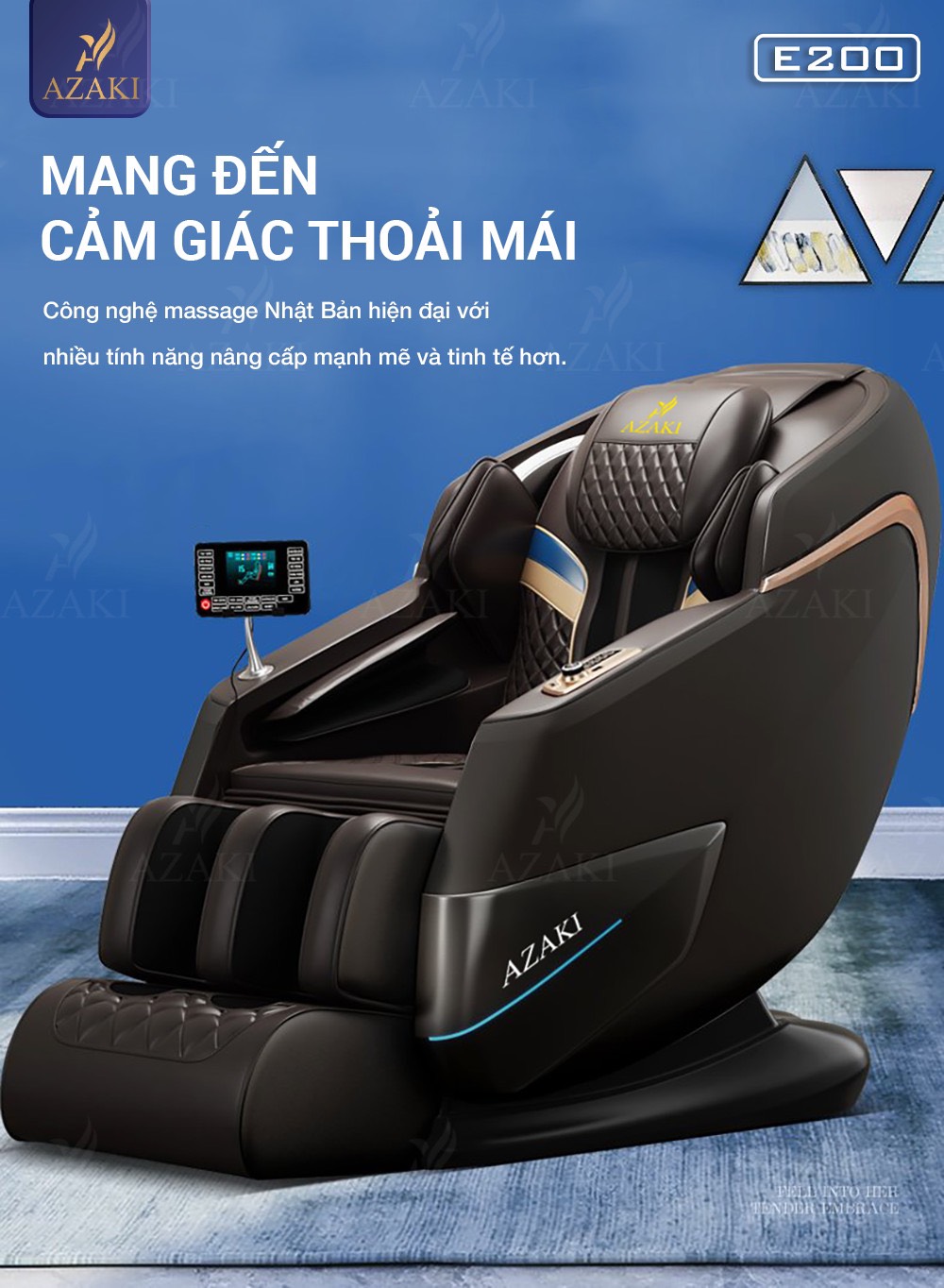 Ghế Massage Cao Cấp Toàn Thân 4D AZAKI E200
