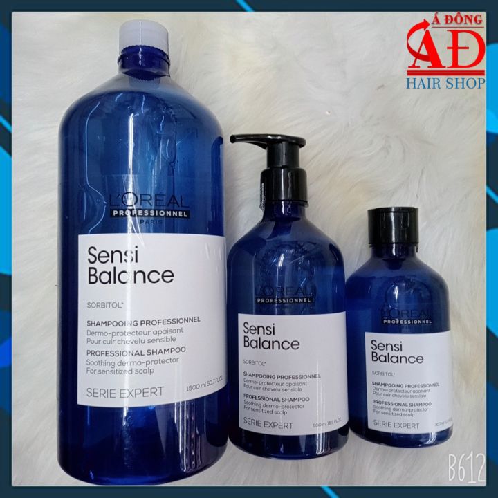 Dầu gội L'oreal Serie Expert Sorbitol Sensibalance soothing dermo-protector shampoo cho tóc và da đầu nhạy cảm 300ml
