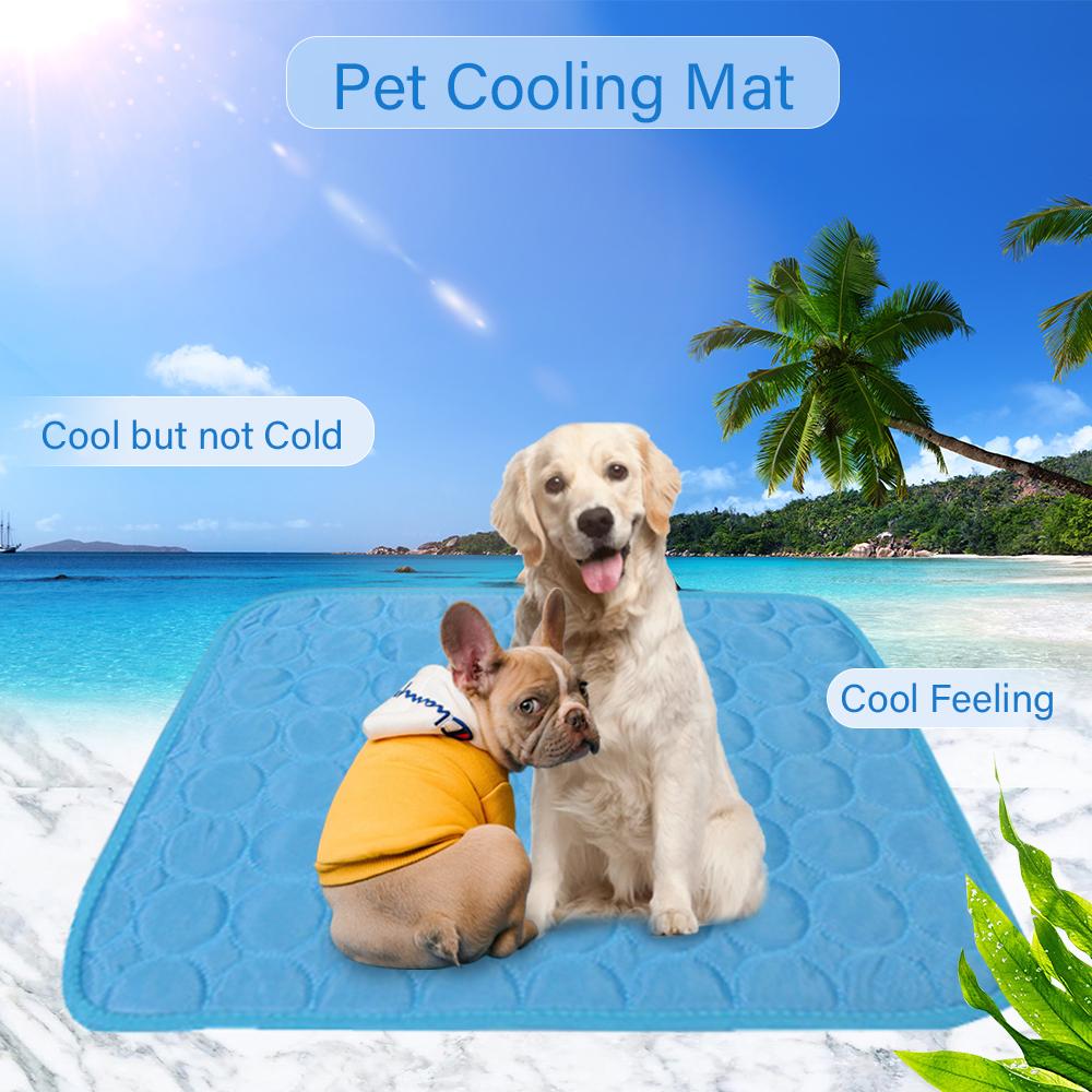Thảm, Chăn làm mát mùa hè cho thú cưng bằng Sợi visco hấp thụ nhiệt, nhẹ và có thể gấp lại dễ dàng