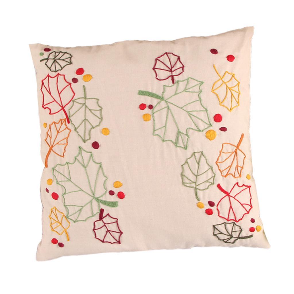 DIY Embroidery Kit Pillow Case Handmade For Beginners