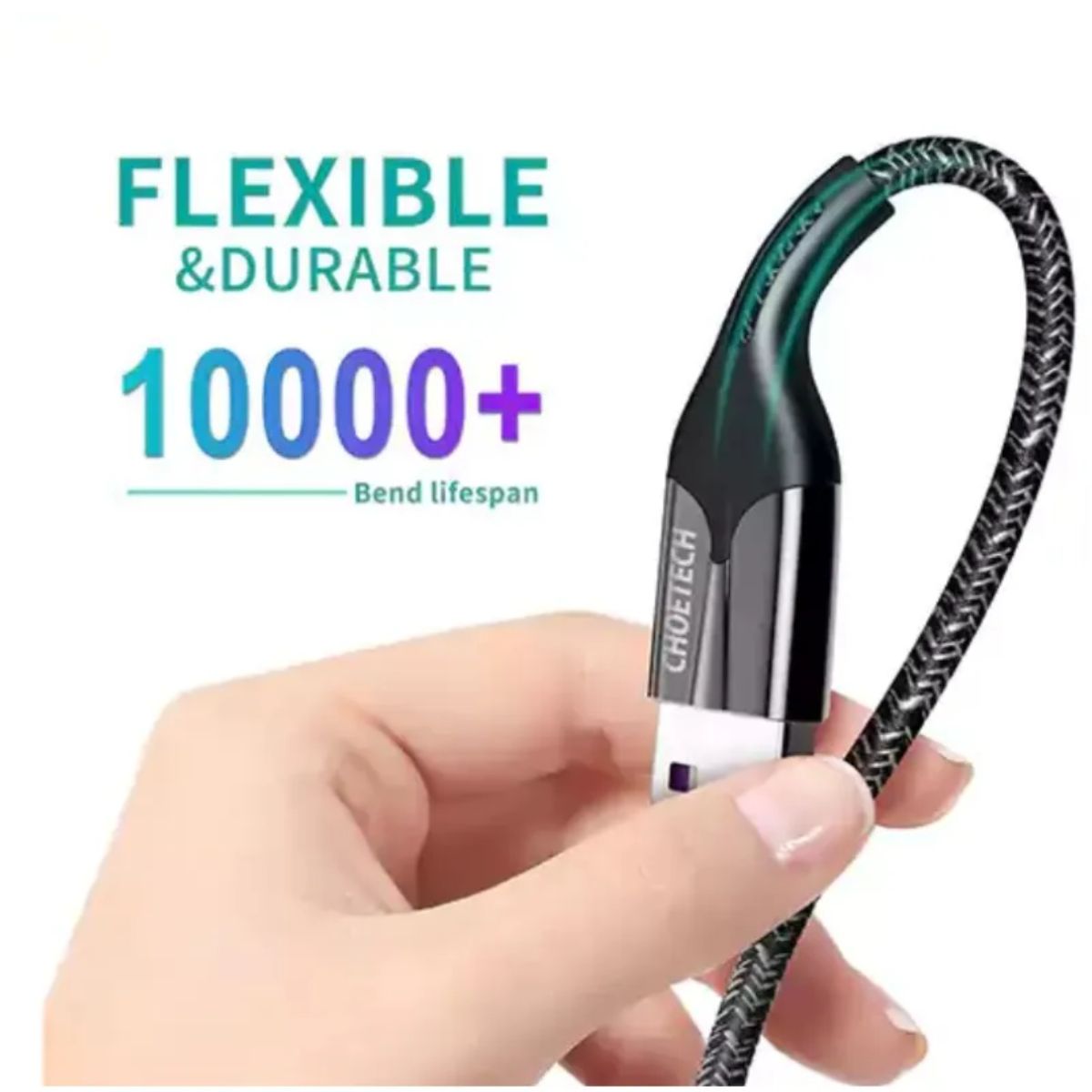Cáp sạc Choetech AC0013 nhanh Usb To Type C 5A dài 1.2M (Hàng chính hãng)