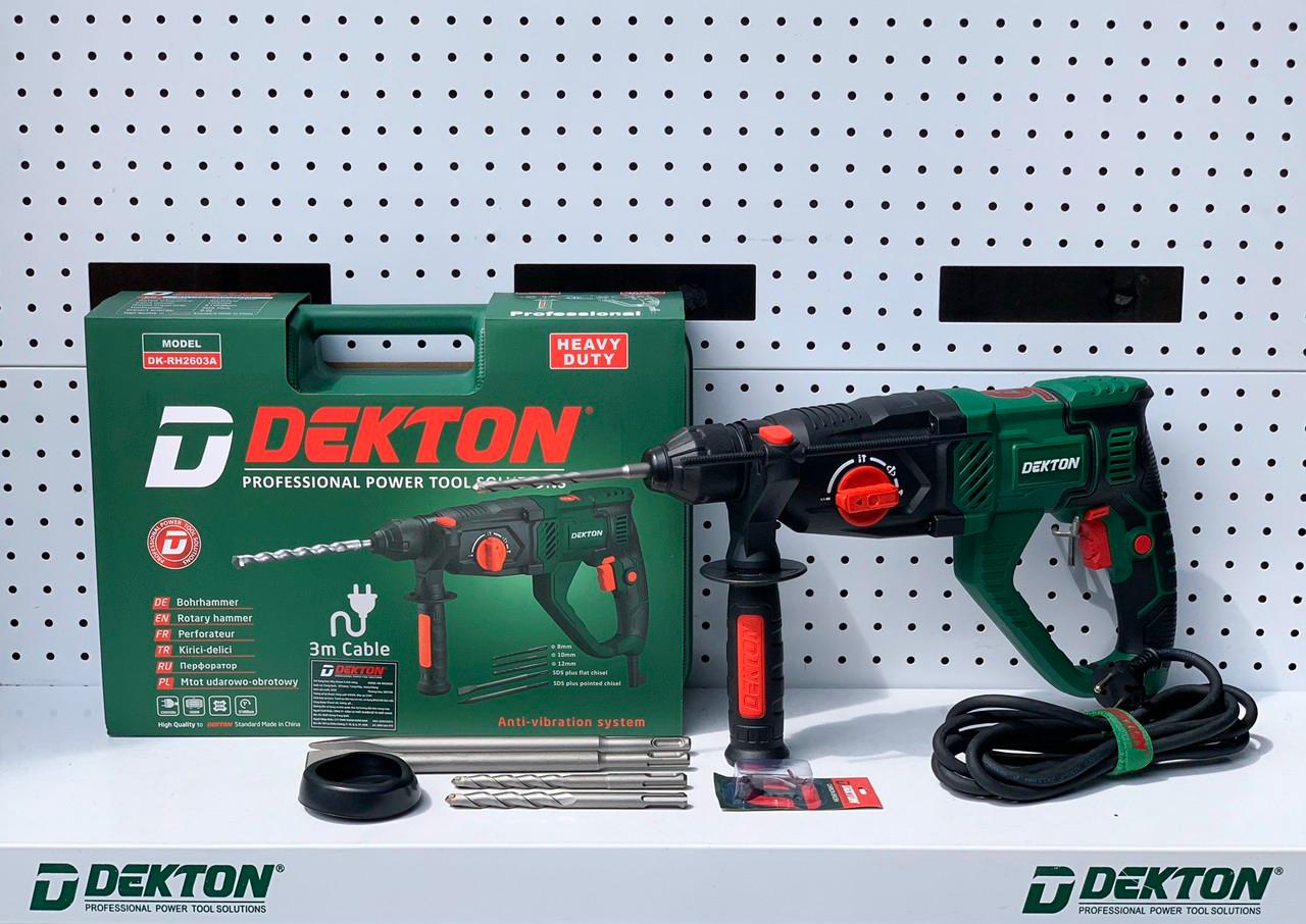 MÁY KHOAN ĐỤC 3 CHỨC NĂNG TAY CẦM CHỬ U 1050W 26MM DEKTON DK-RH2603A - HÀNG CHÍNH HÃNG