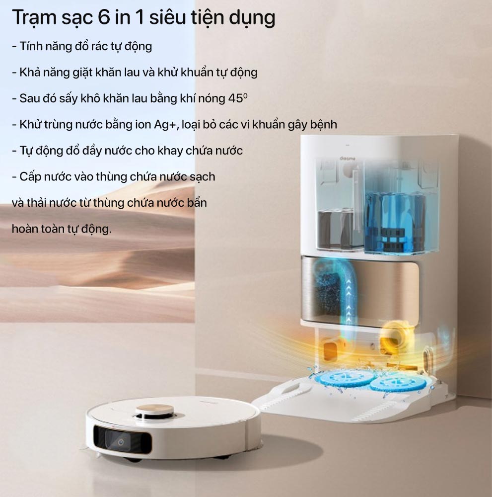 Robot Hút Bụi Lau Nhà Dreame L10S Ultra SE | Dreame S10 - Tự Động Giặt Sấy Giẻ Gom Rác Tự Động Camera AI Diện Tích 200m2 Lực Hút 5300 Pa - Hàng Chính Hãng