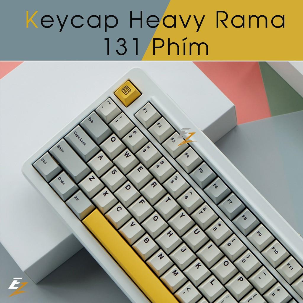 Keycap Heavy Rama Cho Bàn Phím Cơ Chất Liệu Thick PBT Cherry Profile In Dyesub 131 Phím | Gearbros