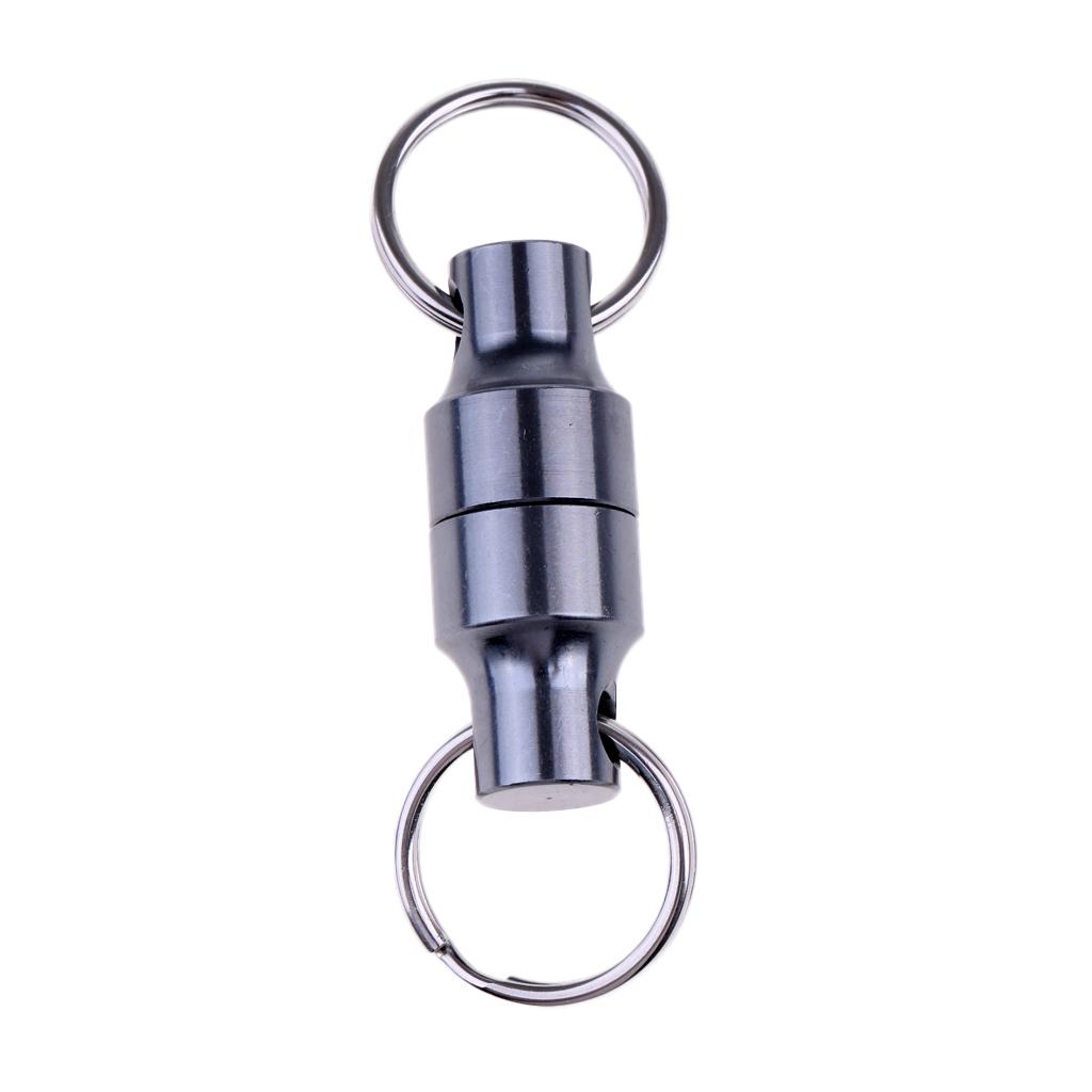 2.5m Retractable Wire Coiled Lanyard Rope w/Magnetic Net Release