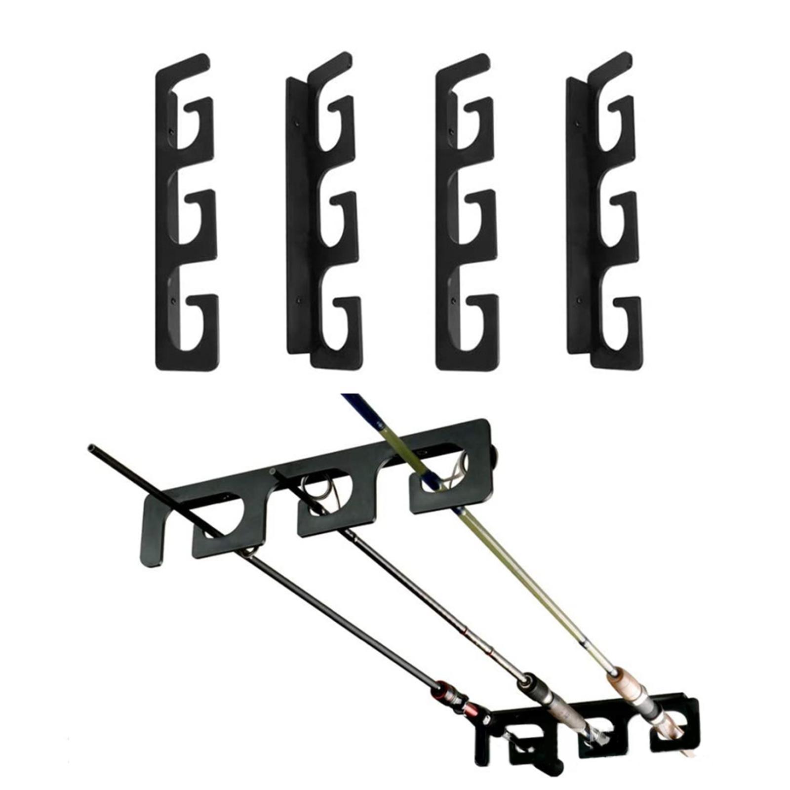 Universal Fishing Rod Storage Rack Wall Mounted Portable Fishing Pole Display Rack
