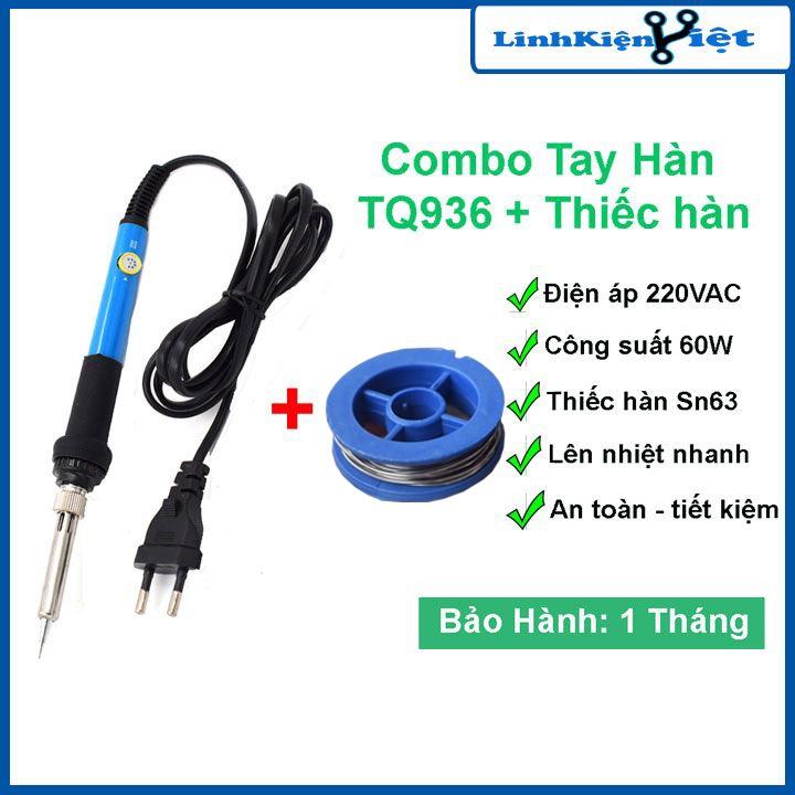 Combo mỏ hàn điều chỉnh nhiệt độ TQ936 + 1 thiếc hàn