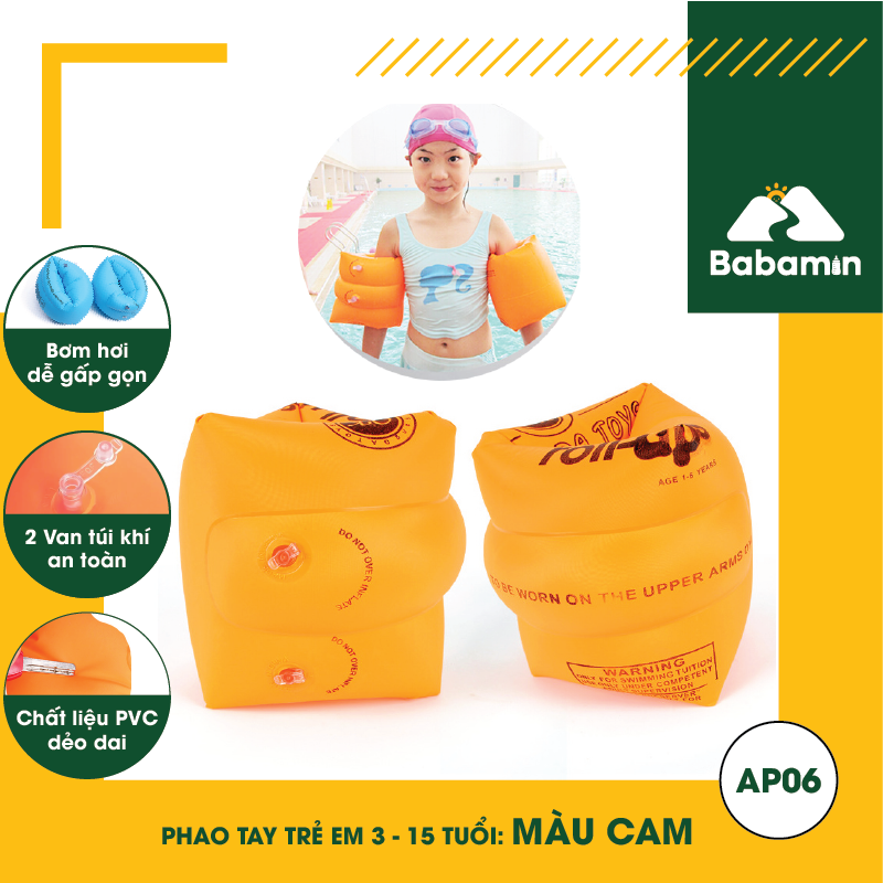 Phao Tay Tập Bơi Trẻ Em Học Bơi, Chơi Nước