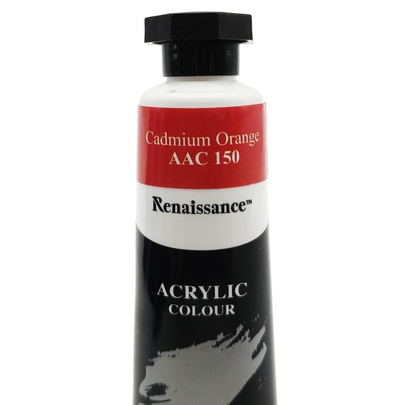 Tuýp Màu Acrylic 45 ml - Renaissance #150 - Cadmium Orange