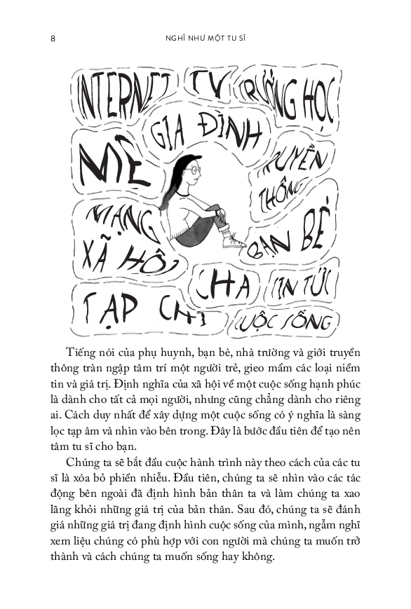 Sách Nghĩ như một tu sĩ: Xua tan tiêu cực, chữa lành lo âu