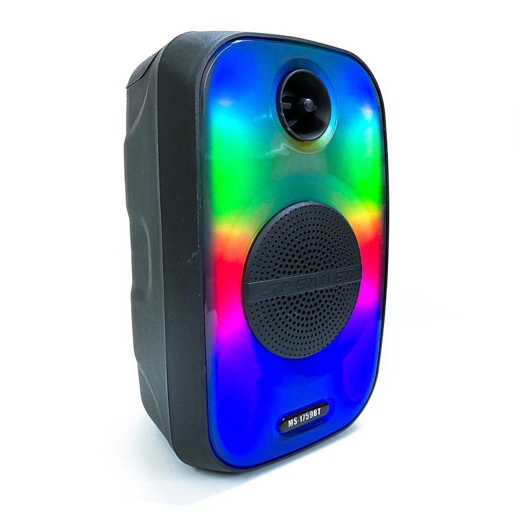 Loa Bluetooth MS-1759BT với đèn led RGB âm thanh bass mạnh tích hợp khe cắm thẻ nhớ, USB và có thể karaoke
