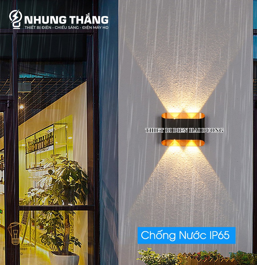 Nhiều Mẫu - Đèn Hắt Tường Chống Nước 2 Đầu Chiếu Sáng DT-22092 - Thân Nhôm - Chip Led Siêu Sáng