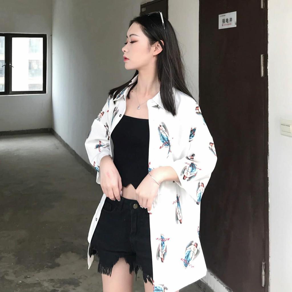 Áo sơ mi nam nữ mặc được in hình NGƯỜI CÓ CÁNH