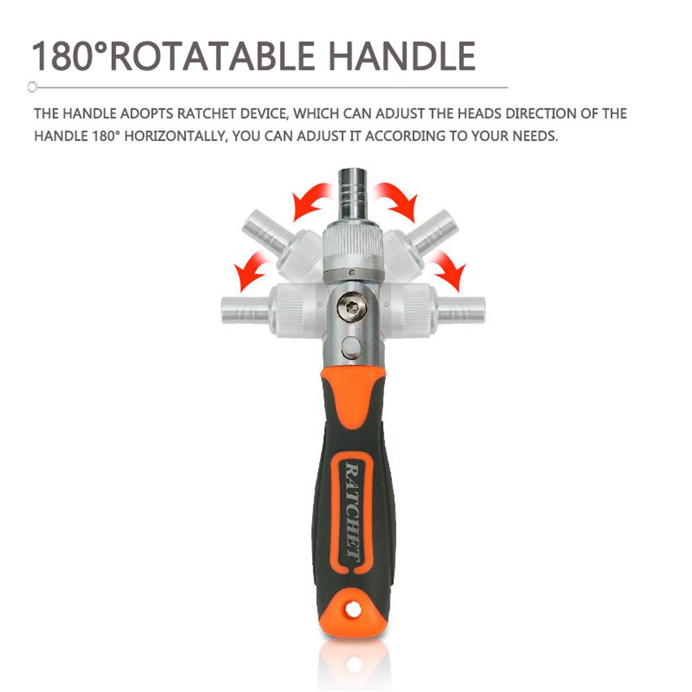 38 in 1 Chrome-Vanadium Steel Labor-saving Ratchet Multipurpose Screwdriver Bits Sleeve Set Household Hardware Tool Set
