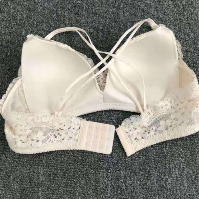 ÁO LÓT REN ĐIỆU KHÔNG GỌNG DÂY ÁO MẶC 2 KIỂU