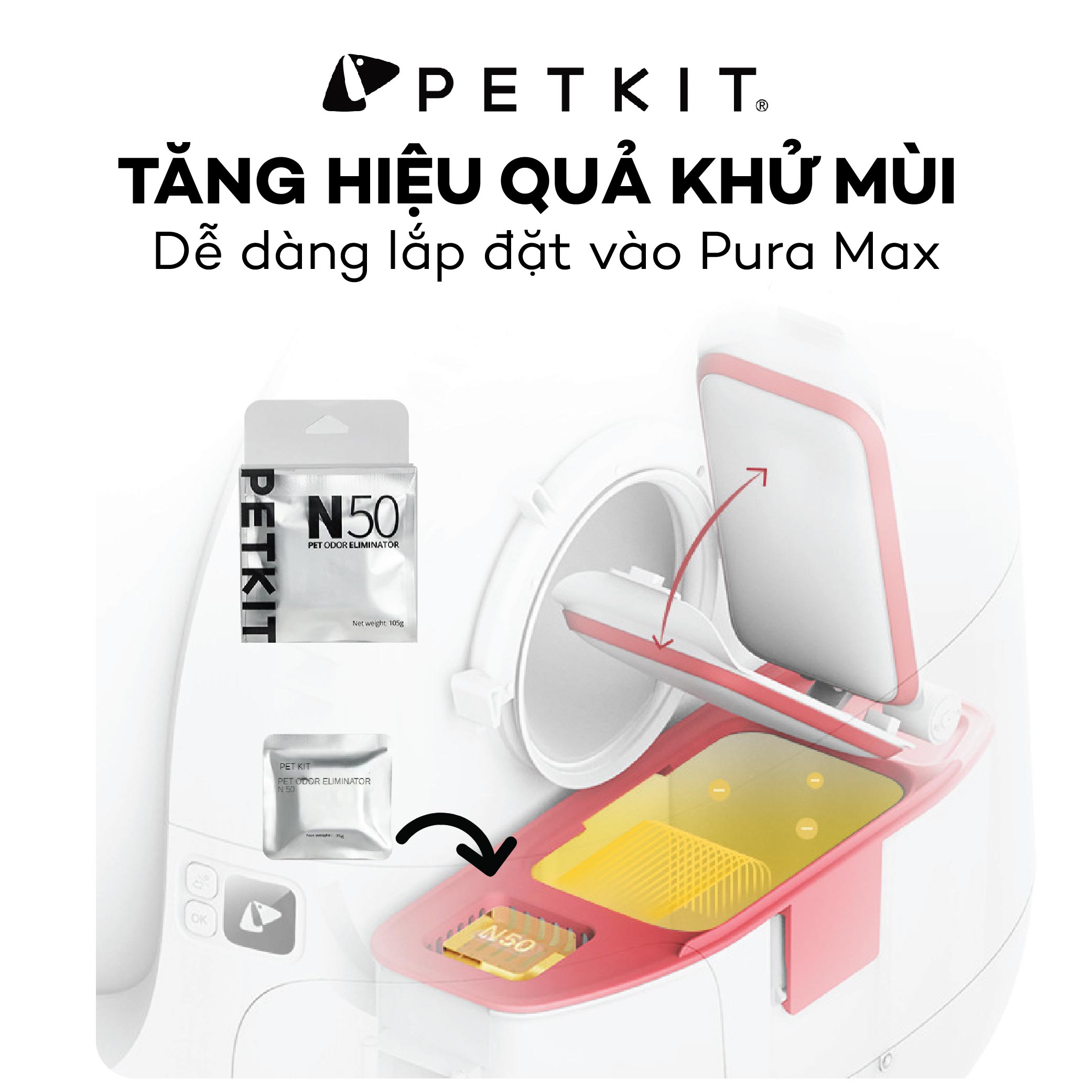 Sáp Khử Mùi Petkit N50 Dùng Cho Máy Dọn Phân Mèo Tự Động Petkit Pura Max