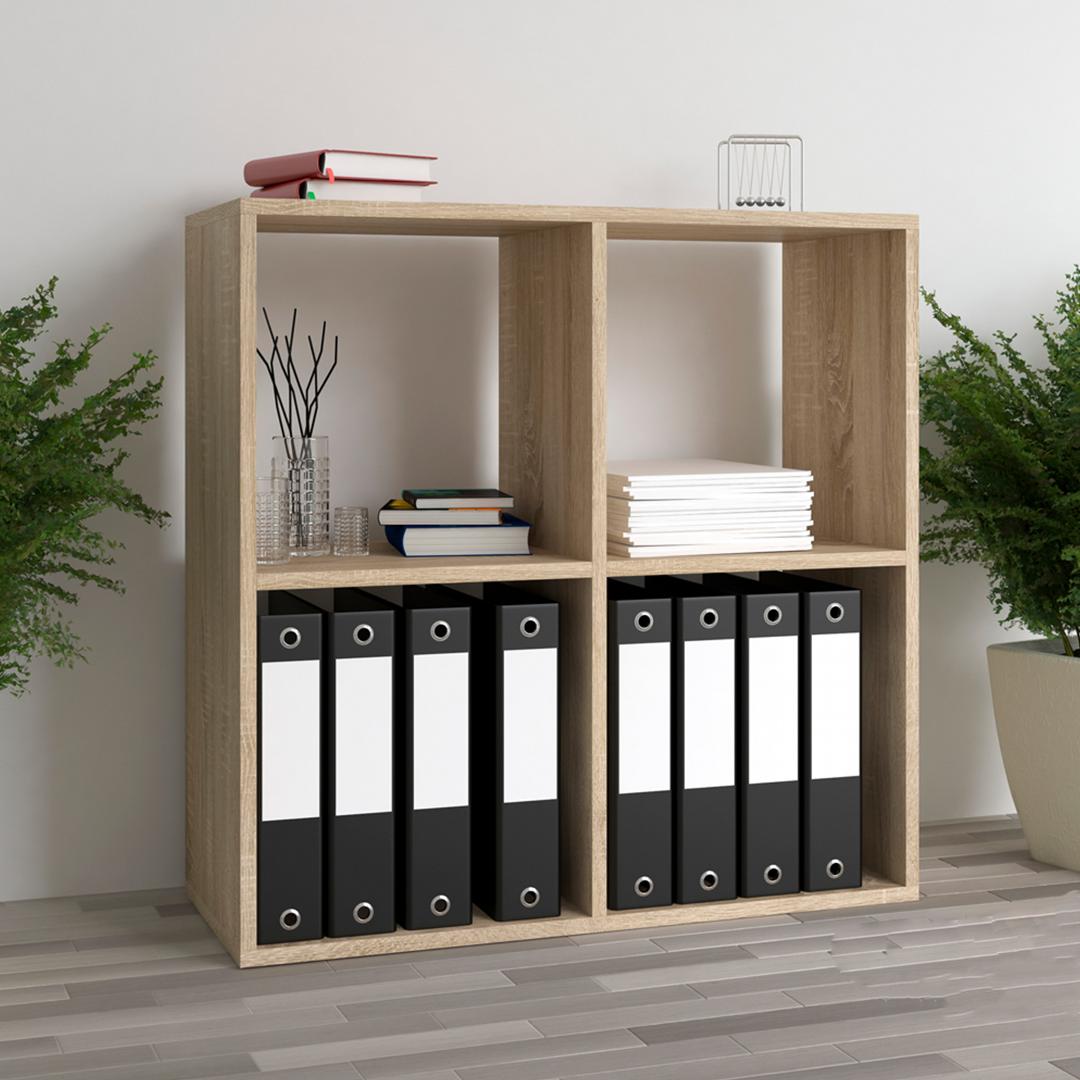 Giá sách gỗ đẹp thiết kế tiện dụng SMLIFE Barbi