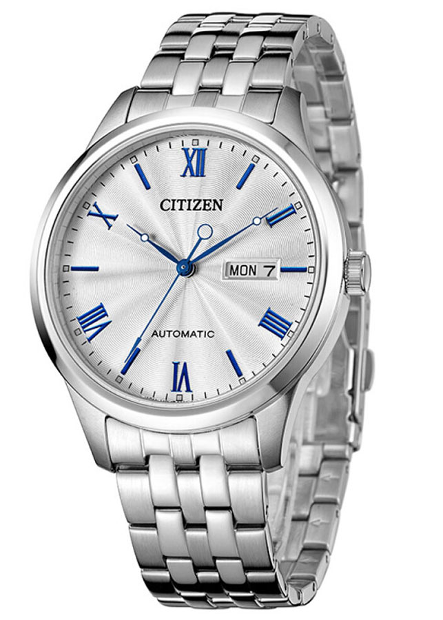 Đồng Hồ Nam Citizen Dây Thép Không Gỉ NH7501-85A - Mặt Trắng