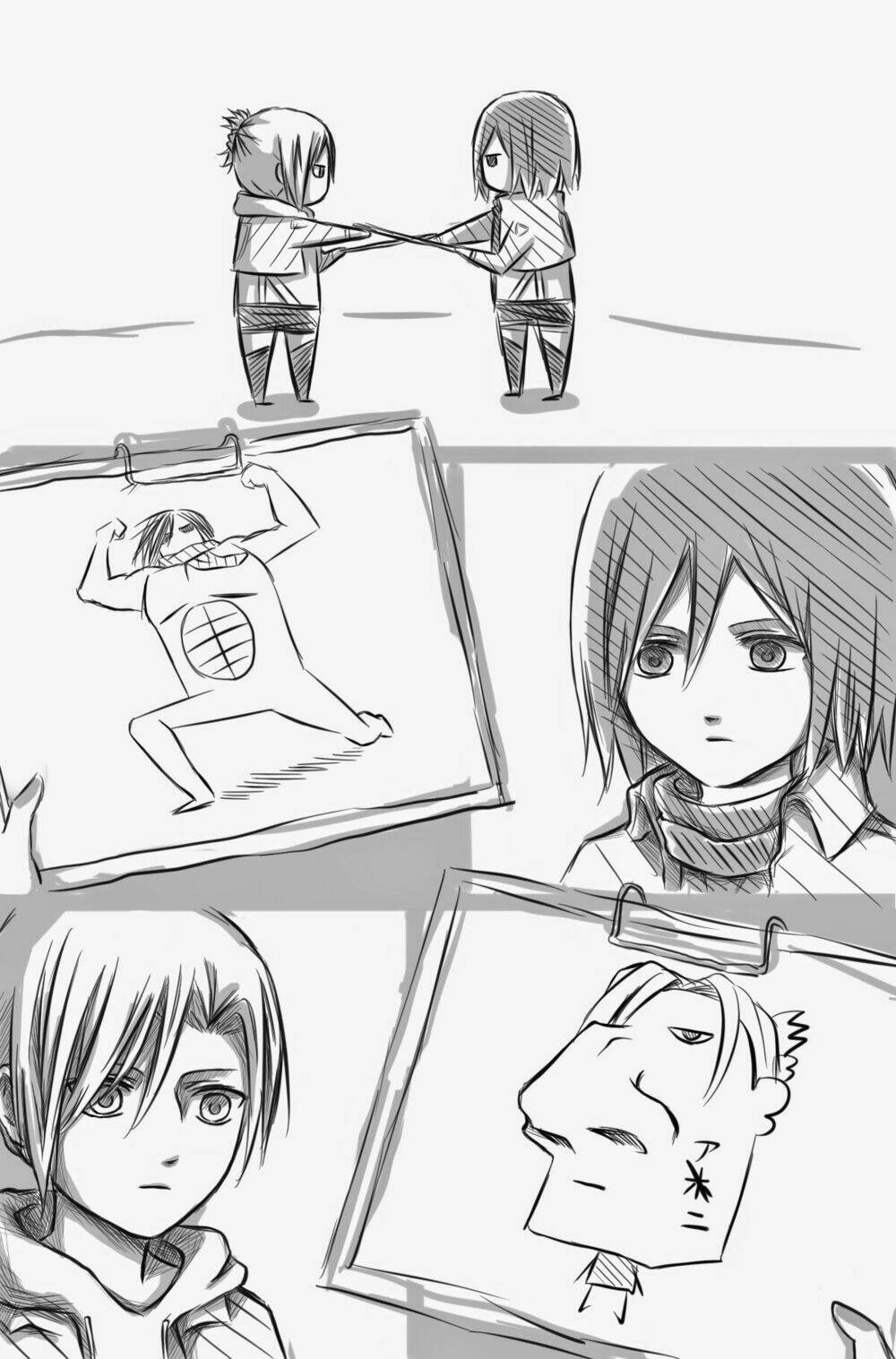 đại chiến titan - doujinshi về các cô gái chapter 67 2