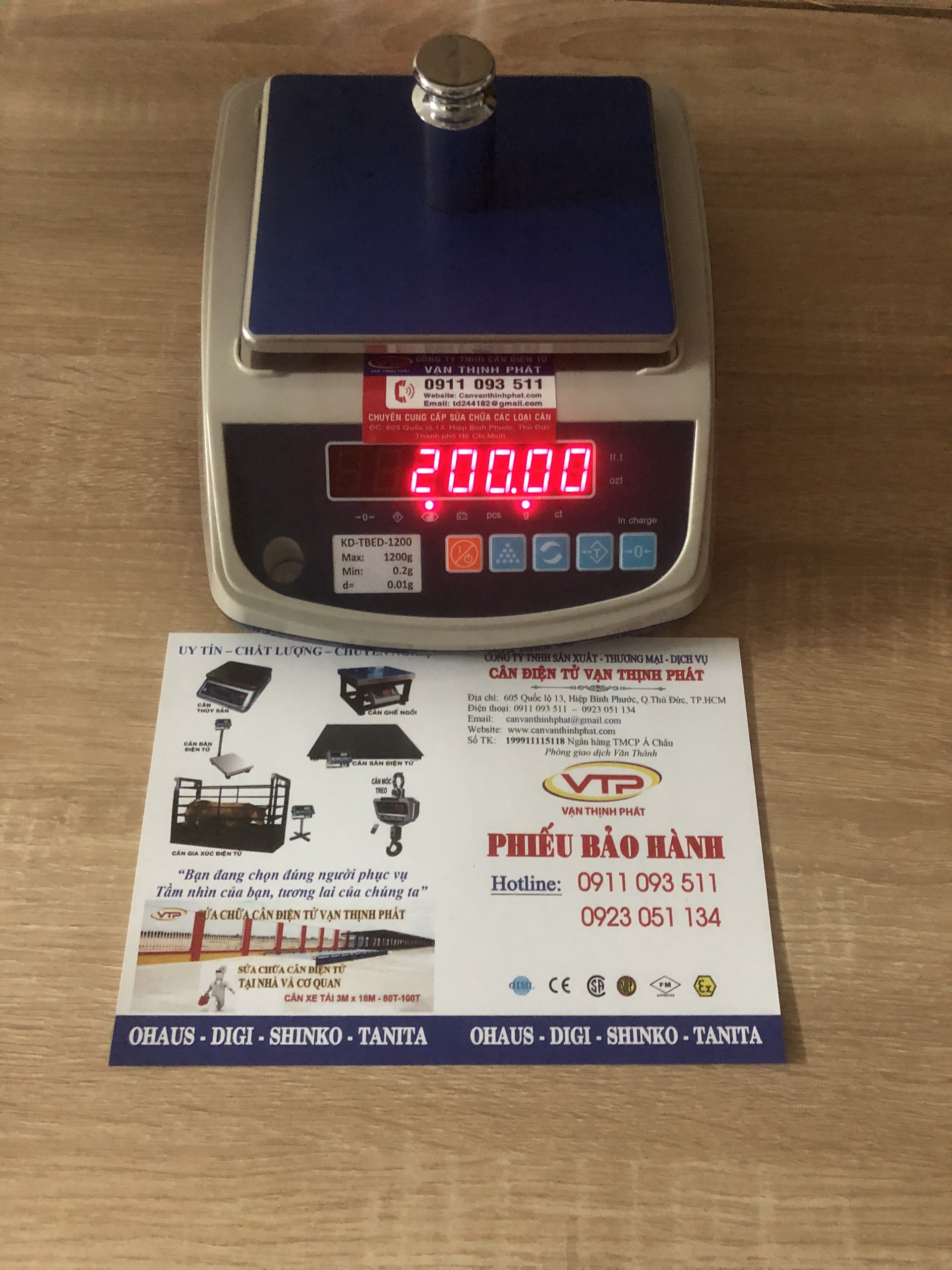 Cân Điện Tử KD-TBED 1200 g 0.01 g