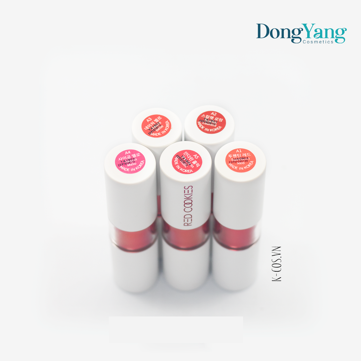 Son Thỏi Lì Marshmallow Powder Lipstick Red Cookies Hàn Quốc - Màu A4 Hồng Đào