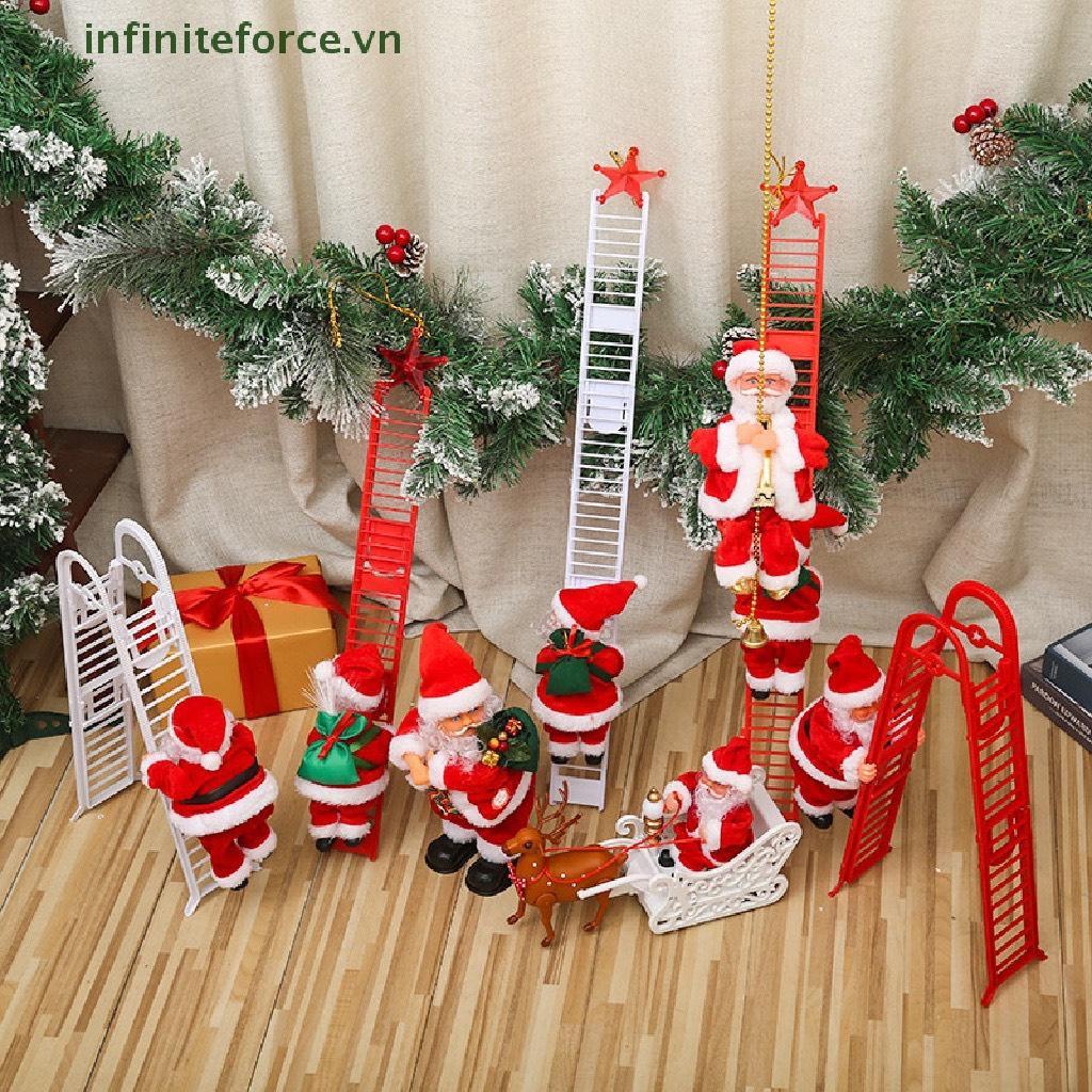 TẶNG PIN Đồ chơi ông già NOEL leo thang quà tặng giáng sinh hoặc phụ kiện trang trí Noel ngày lễ giáng sinh