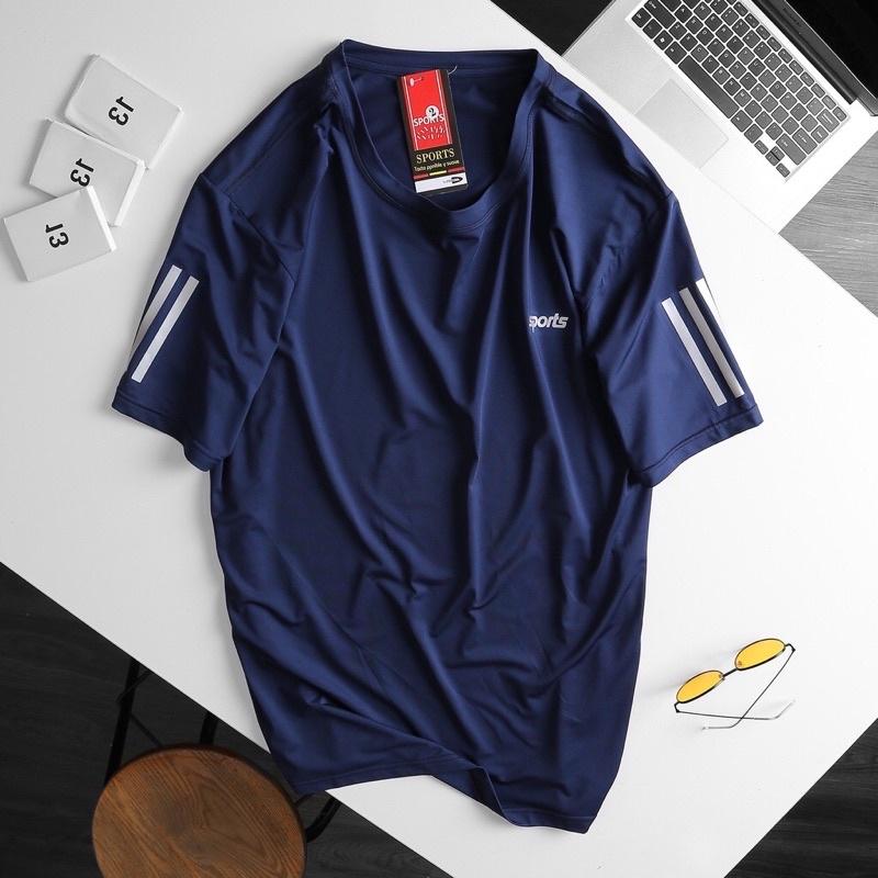 Áo thun nam 3 sọc màu đen big size