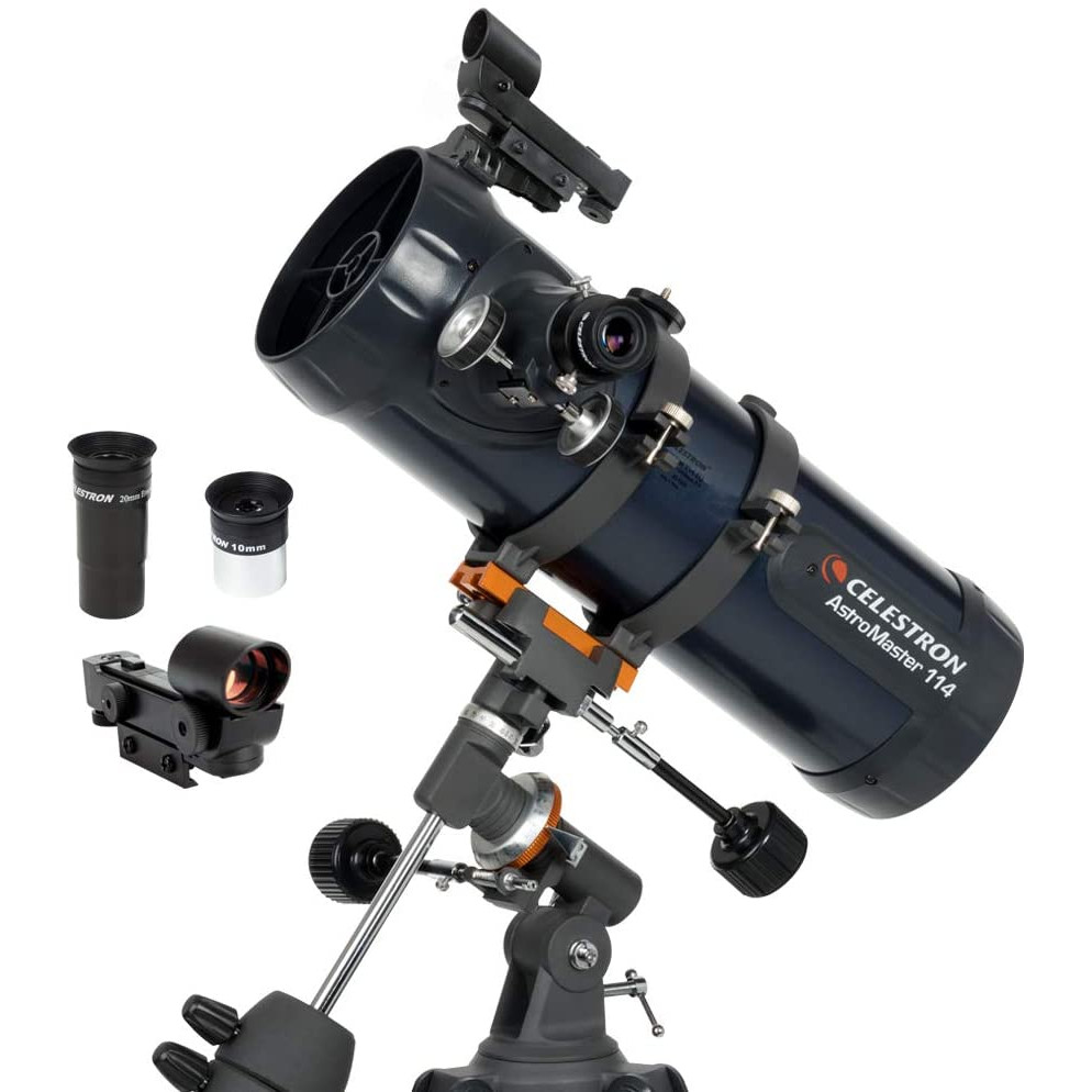 Kính thiên văn phản xạ Celestron AstroMaster 114f1000EQ - Hàng chính hãng