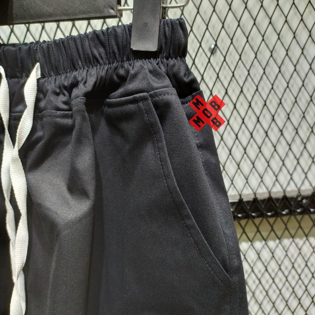 Quần short unisex kaki mix kim băng